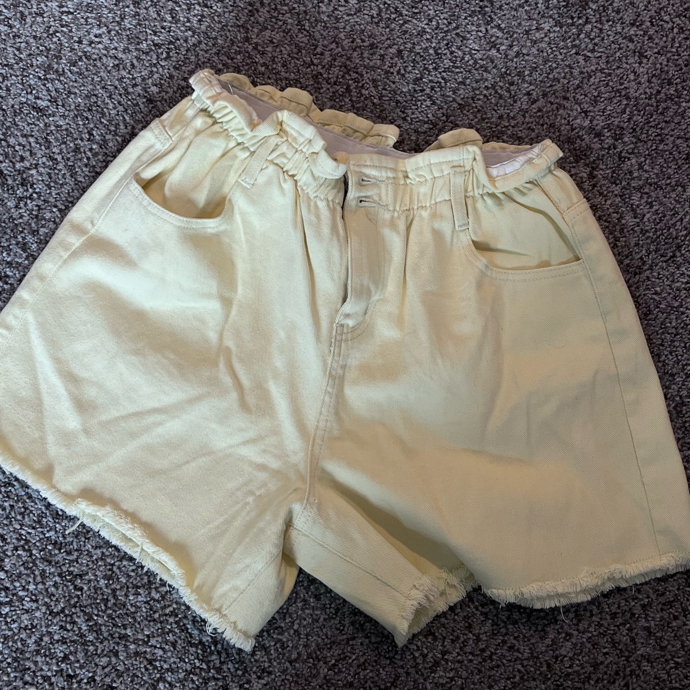 Women's Yellow Shorts Princess Polly